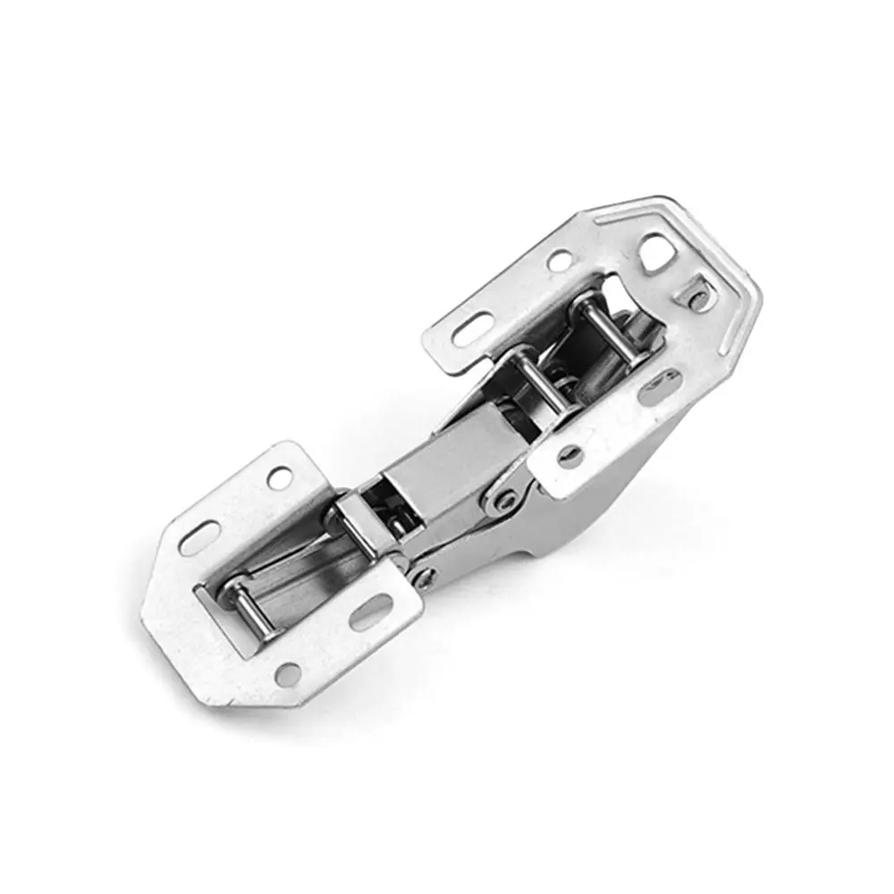 Noiseless 90 Degree Spring Hinges Soft Close No Pre-drilled Cabinet Hinge Concealed Hidden Furniture Hinge Kitchen