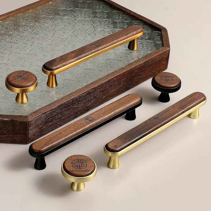 Mid Century Cabinet Handles Retro Furniture Pulls Dresser Closet Drawer Knobs for Cupboard Wine Cabinet Entrance Decor