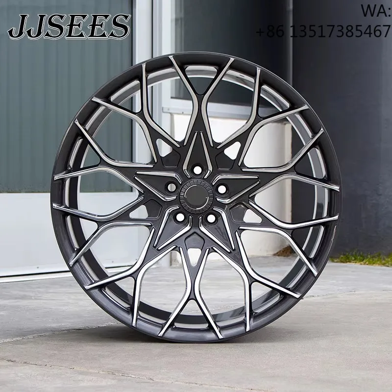Black Machine Silver Face Wheels 16 19 Inch Car Rims 17 18 Inch 4x100 5x114.3 Alloy Car Wheels for Audi Honda Toyota