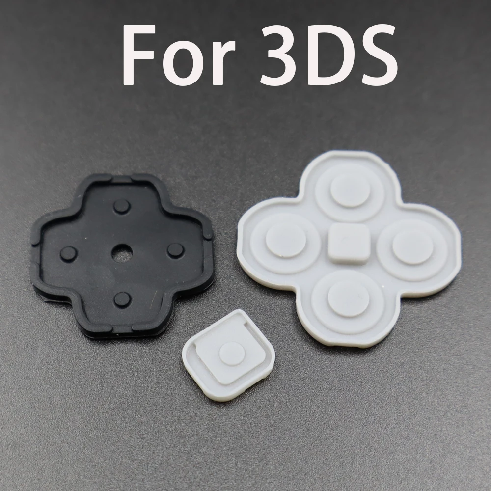 1 комплект внутренней клавиатуры из силиконовой резины для 3DS и 3DS XL, новой 3DS и новой 3DS LL, запасная часть проводящей кнопки