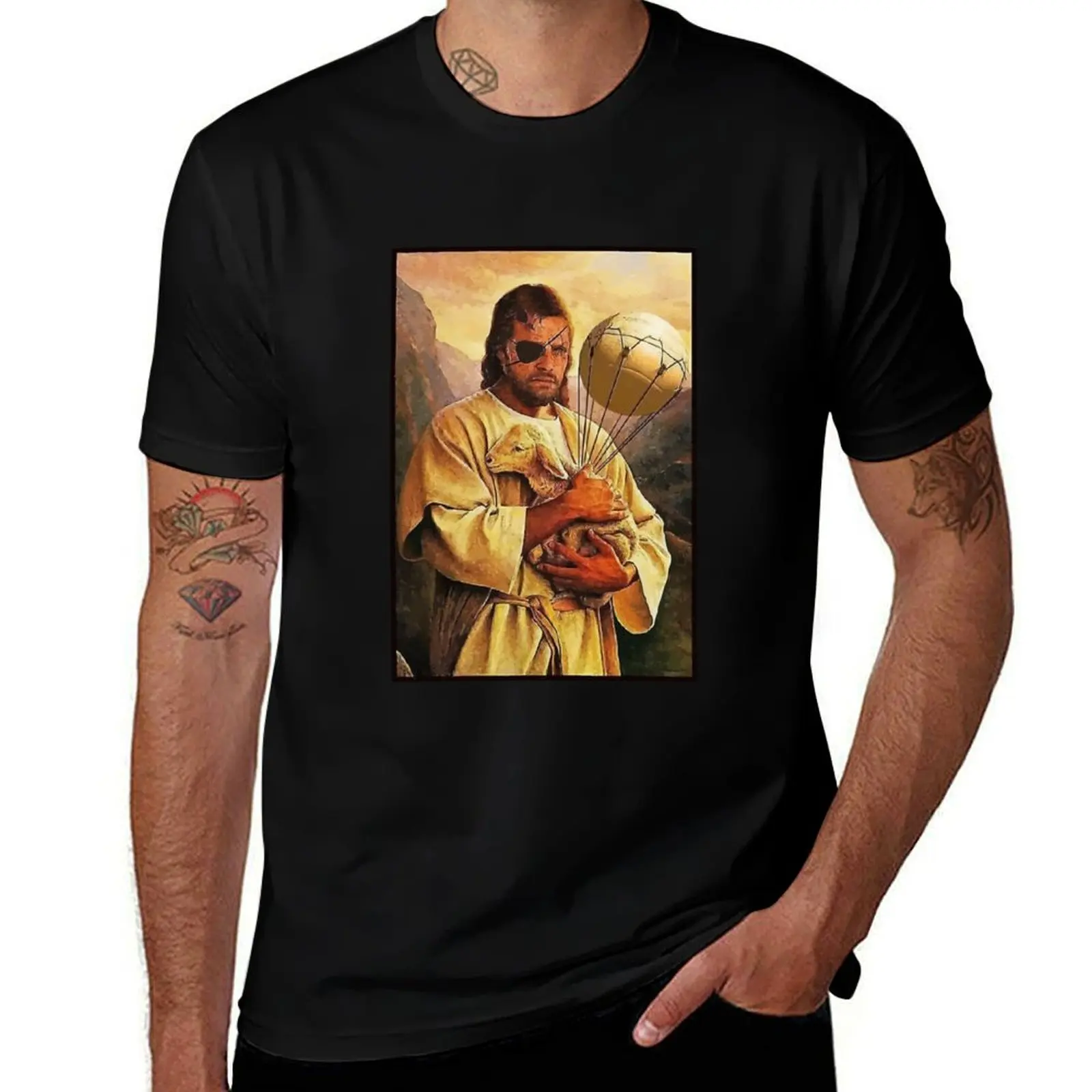 

Metal Gear - Our father Big Boss T-Shirt boys animal print Anime t-shirt Men's t-shirt