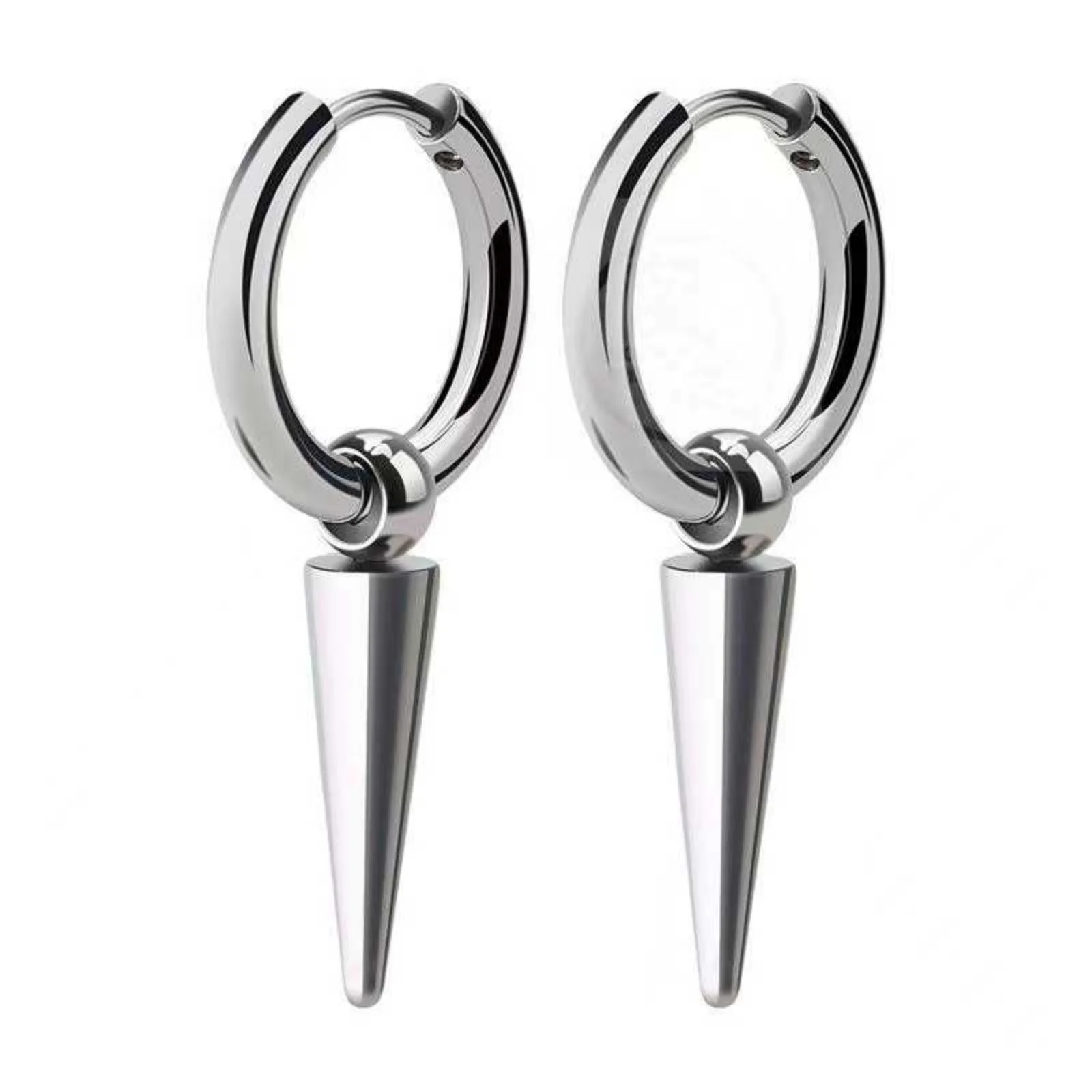 Long Hanging Crosses Leaves Pendants Hoops Woman Earrings Man Vintage Stainless steel Hip Hop Ear Piercing Jewelry Accessories