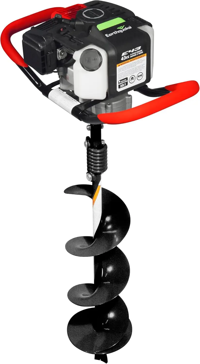 E43 1-Person Earth Auger Powerhead, 43cc 2-Cycle Viper Engine, 30:1 Transmission, 5 Year Limited Warranty