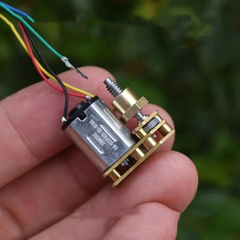 Image of Großhandel DC 3V 3,7V Schraube Welle Micro N20 Voll Metall Getriebe Motor Mutter Moving Up Donw Getriebe Motor DIY Lock