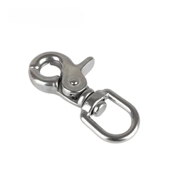 Stainless steel 316 Webbing Bag Trigger Swivel Lobster Clasps Clips Snap Hooks Weave Paracord Lanyard Buckles