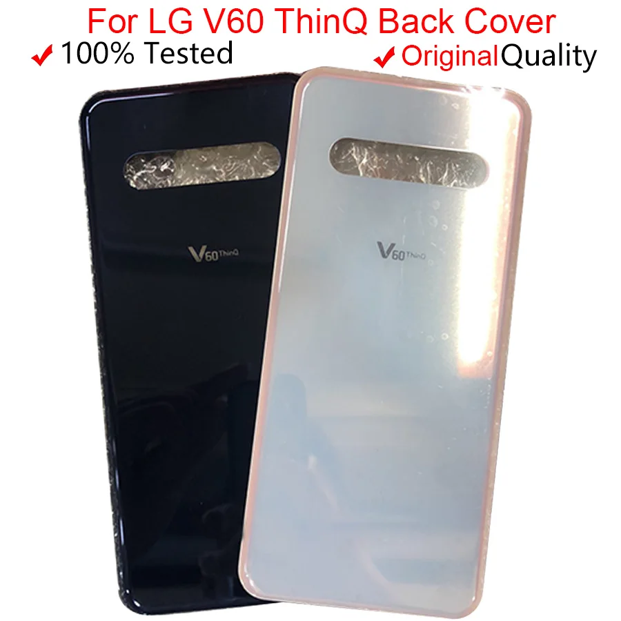 Capa traseira de vidro para lg v60 thinq, capa de celular para lg v60 thinq