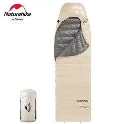 Naturehike Sleeping Bag Ultralight Down Sleeping Bag CW400 Camping Ice Flame Quilt Sleeping Bag Tourism Camp Sleeping Gear