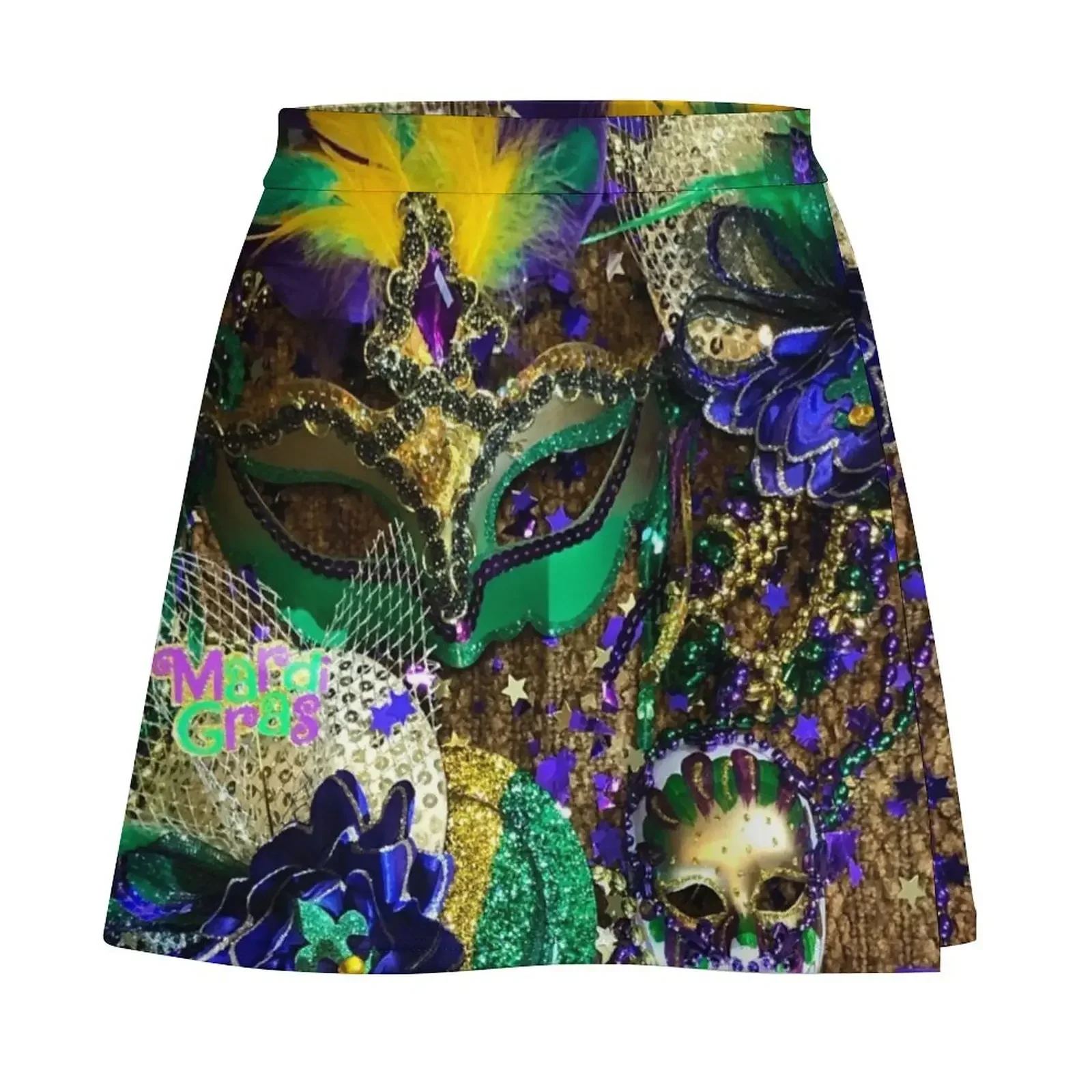 Mardi Gras Carnival 1B Mini Skirt กระโปรงผู้หญิง ชุดเดรสหญิง กระโปรงเกาหลี