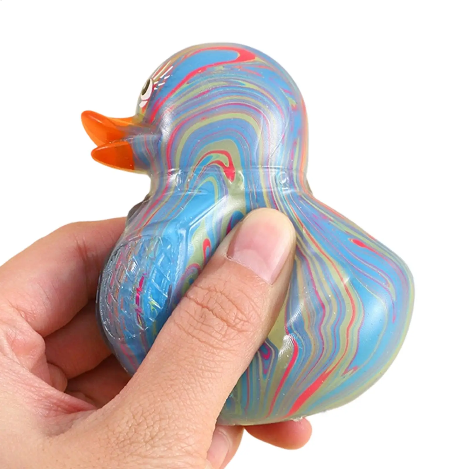 

Сенсорная игрушка-антистресс в форме утки для корзин с подарками, сенсорная игрушка для дома, школы, класса, общежития, колледжа, путешествий, поездок, отпуска