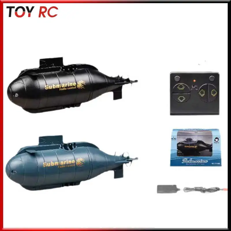 غواصة لاسلكية صغيرة تعمل بالتحكم عن بعد بستة قنوات قارب للتحكم عن بعد قابل لإعادة الشحن لعبة كهربائية للتحكم عن بعد نموذج قارب #1