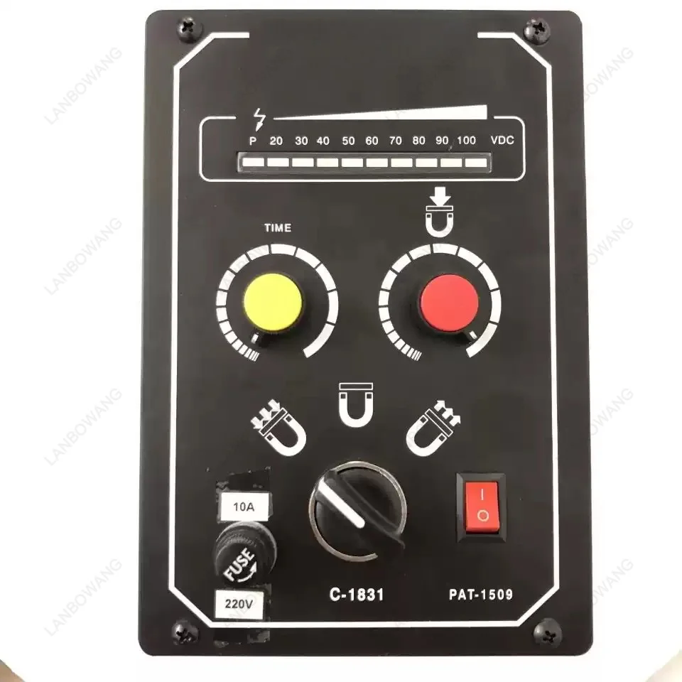 Magnetic Chuck Controller with LED Display, 110/220V 24/48V Demagnetizing Controller for Surface Grinder