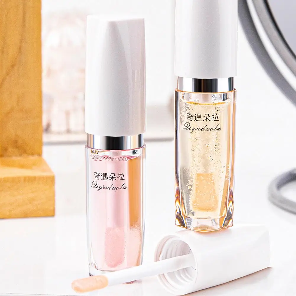 2 Colour  Warm Change Lip Oil Easy Color Shiny Pearl Long-lasting Moisturizing Color Changing Lip Gloss ﻿