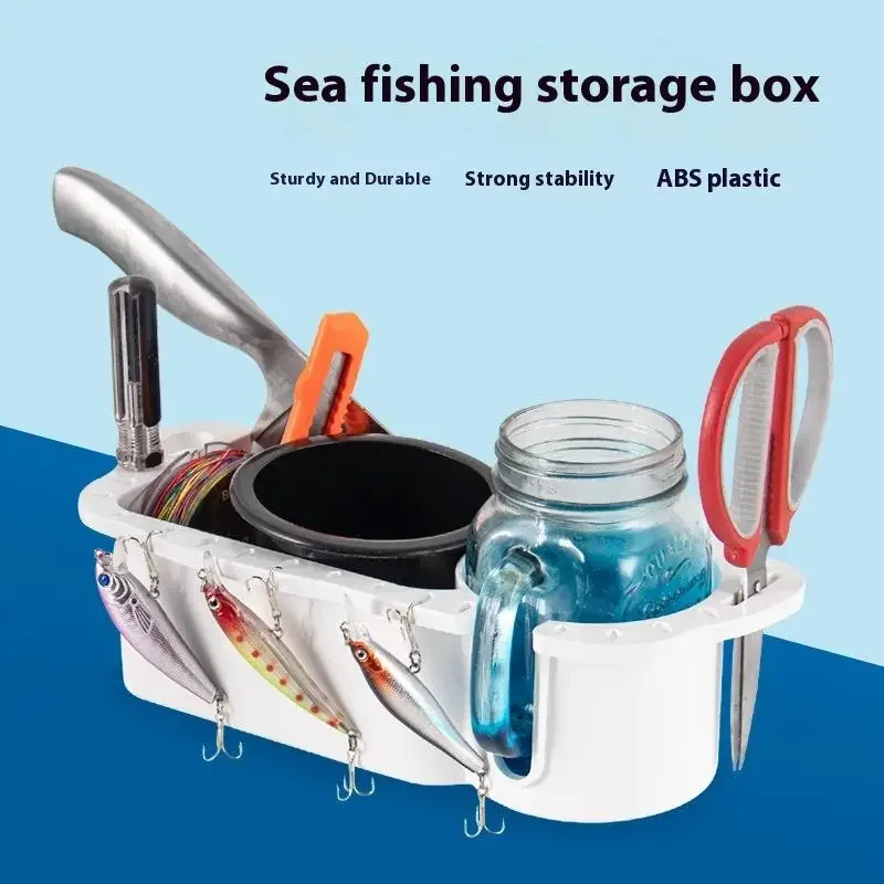 Marine Storage Caddy Box Can Cup Holder Yacht Pontoon Fishing Cabin Storage Tray Bracket Organizer Storage Tools