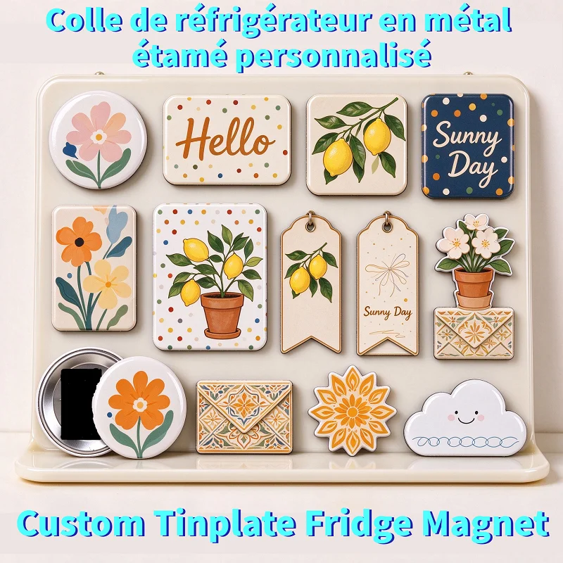 Eco-Friendly Tin Metal Strong Magnetic Modern Refrigerator Magnet Creative Personality OEM Custom With Logo Print Fridge Magnets