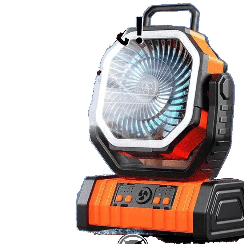 

Portable camping fan, silent multi-function outdoor fan, lighting charging plug-in, household appliances