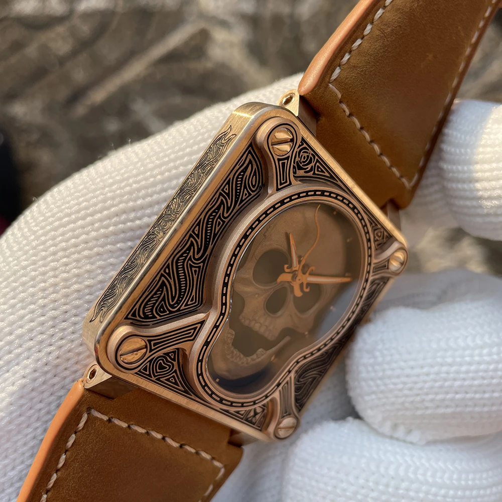 ساعة يد برونزية خاصة SF761S رسمية من STEELFLIER مضيئة 20Bar مقاومة للماء NH35 حركة فاخرة ساعات آلية للرجال