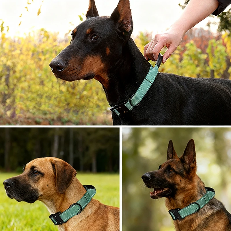 Collar táctico con correa para perro – Reflectante y acolchado - imagen 2
