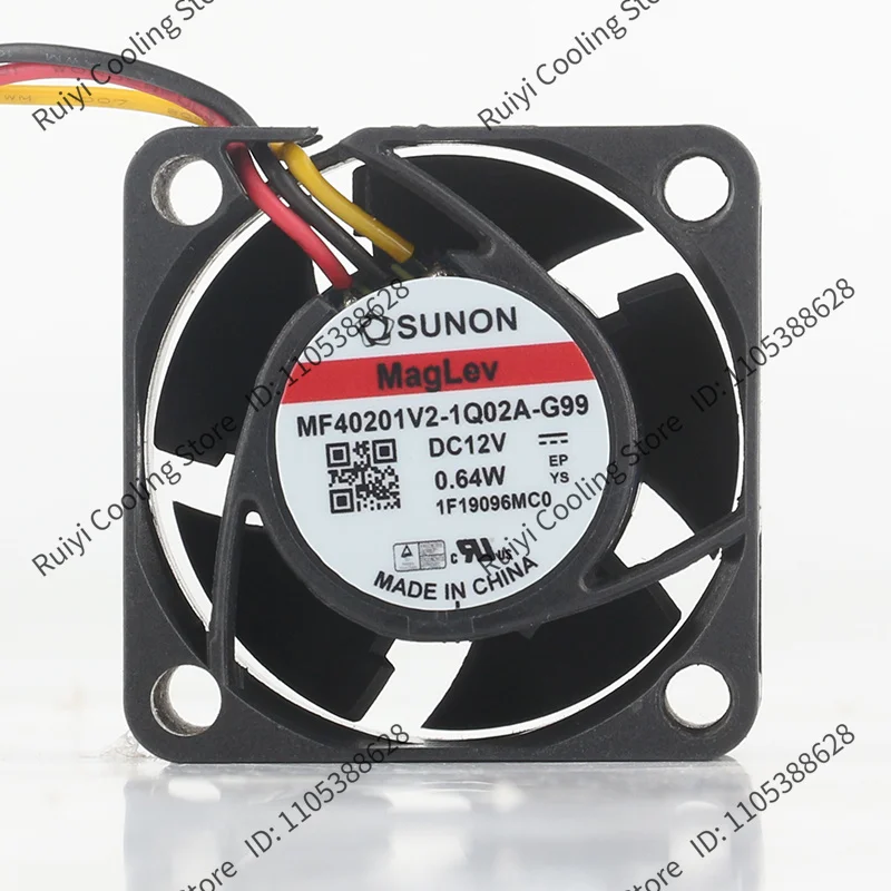 MF40201V2-1Q02A-G99 Original SUNON 4020 12V 0.64W 4CM 3-pin Cooling Fan
