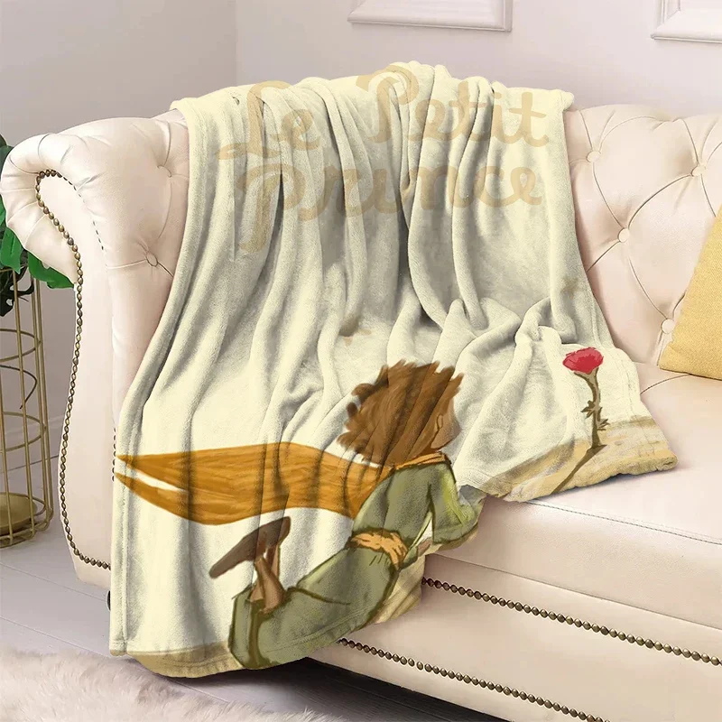 The Little Prince Boho Blanket for Decorative Sofa Cute Bedroom Decoration Fluffy Soft Blankets Bedspread Bed Throw Fleece Hairy