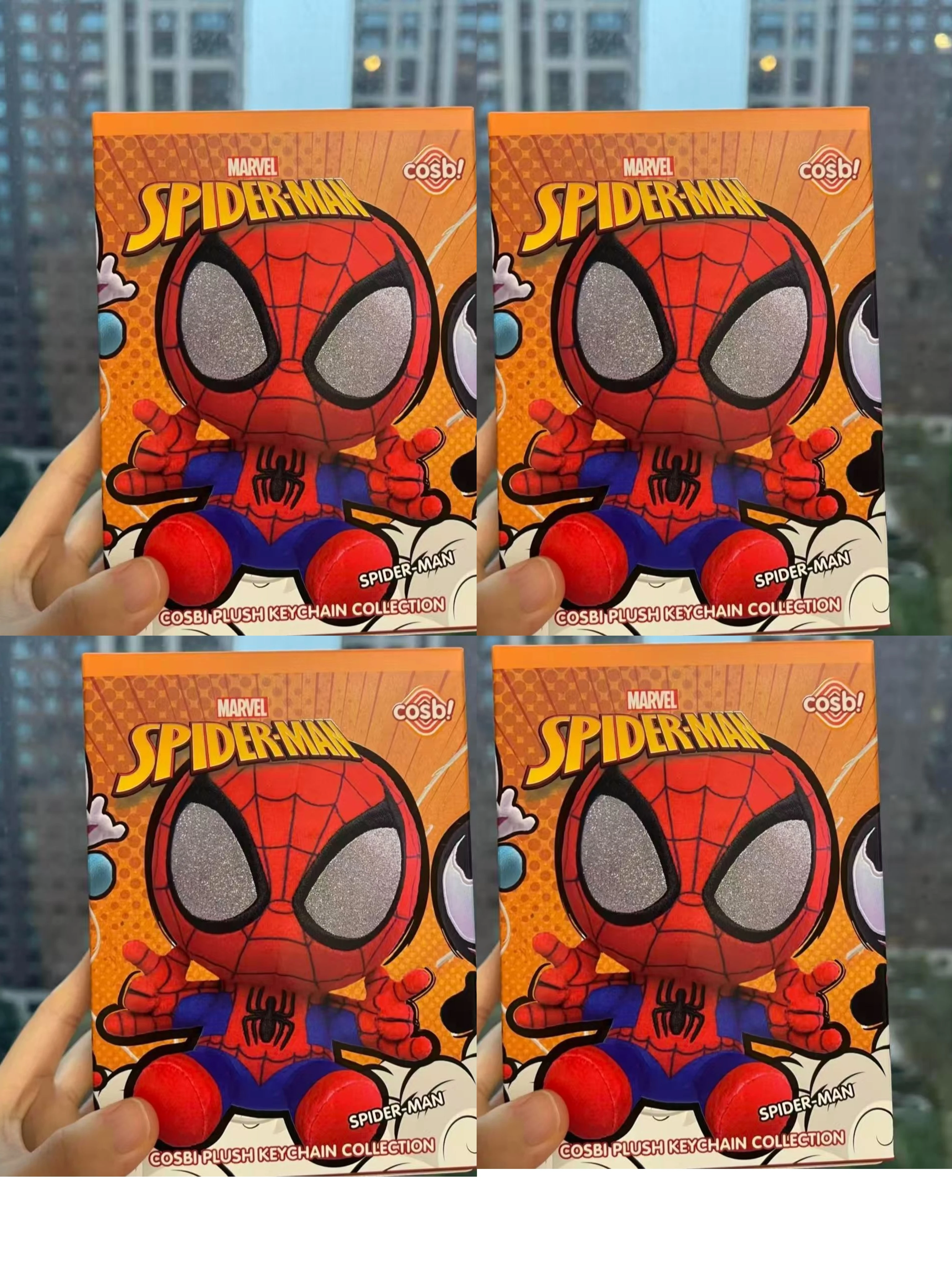 Diesjährige neue komplette Box mit HotToys Spider-Man COSBI Plüsch-Anhängern Blind Box Motherland Marvel Comics Venom Puppe Amerikanisch