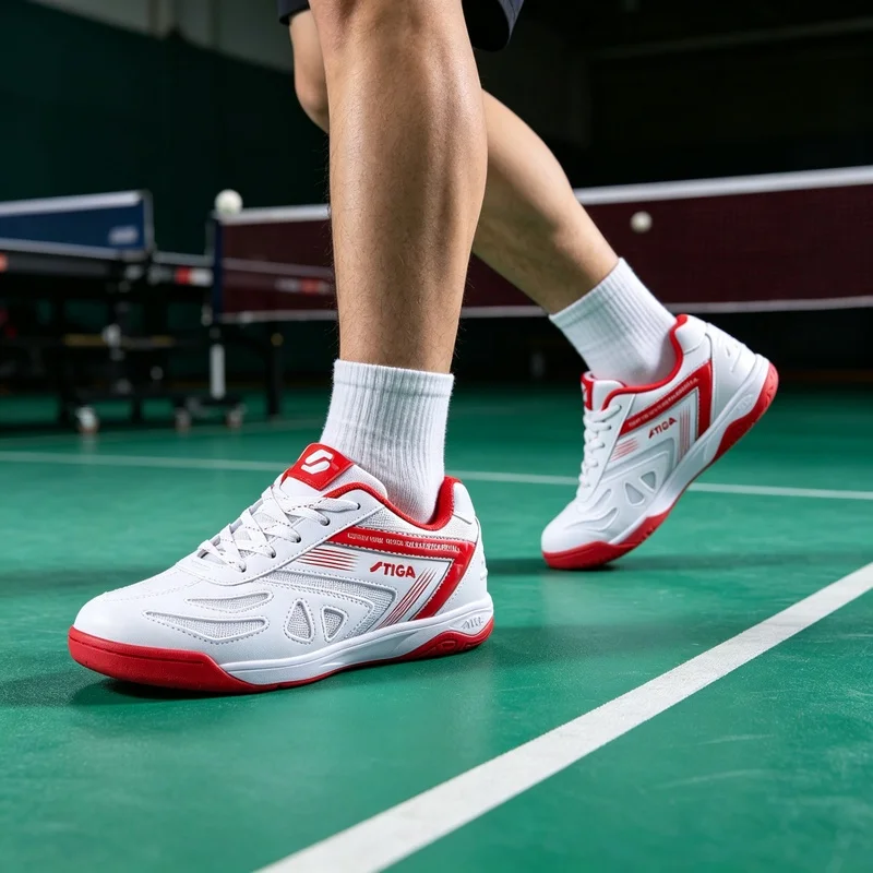 2026 New Trend Table Tennis Shoes Men Light Weight Indoor Court Man Shoe Good Quality Sport Shoes Men Lacing Badminton Shoes