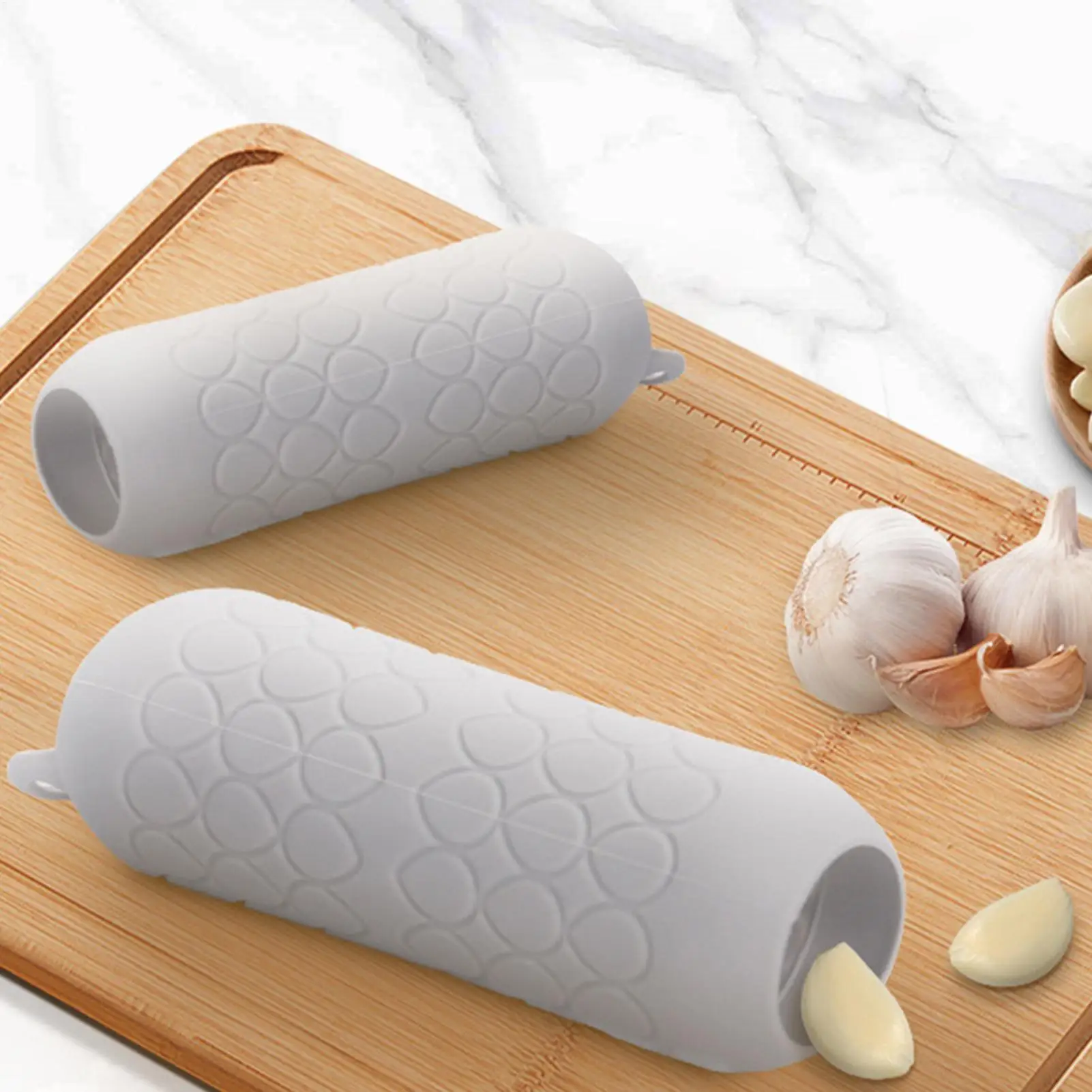 Garlic Peeler Tool Silicone Tube Roller Garlic Skin Remover Garlic Stripper Quick to Peeled Garlic Cloves Kitchen Gadgets for
