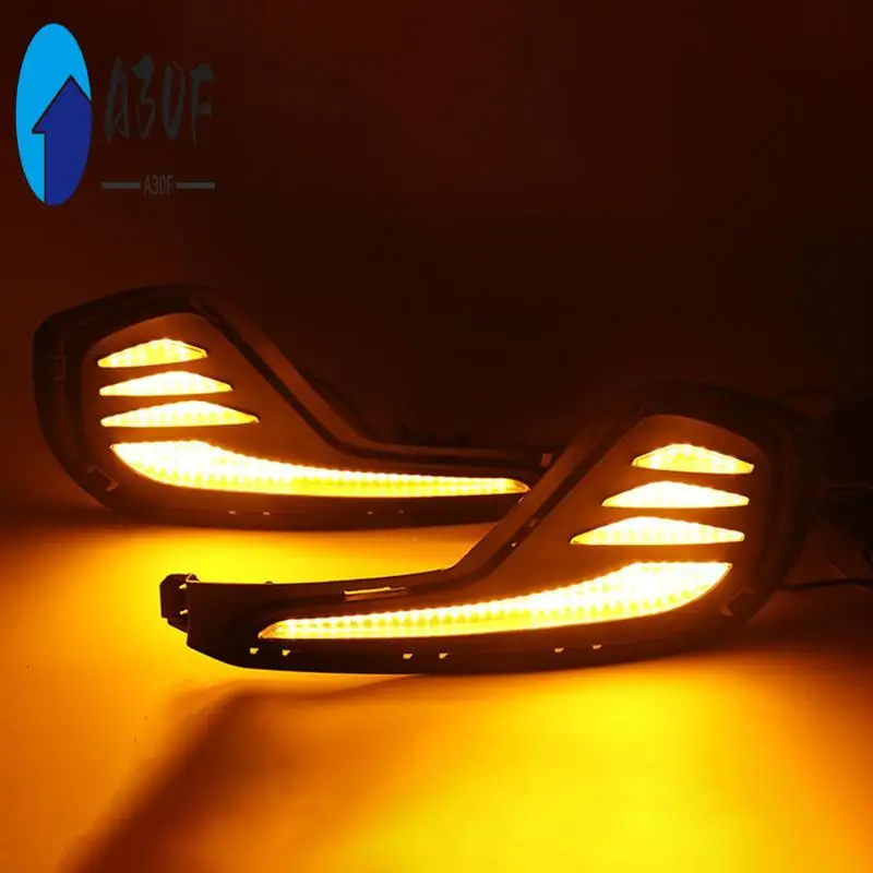 

A30F-For Cavalier 2020 2021 2022 Car Daytime Running Light Turn Signal Headlight Fog Light Headlight Cover