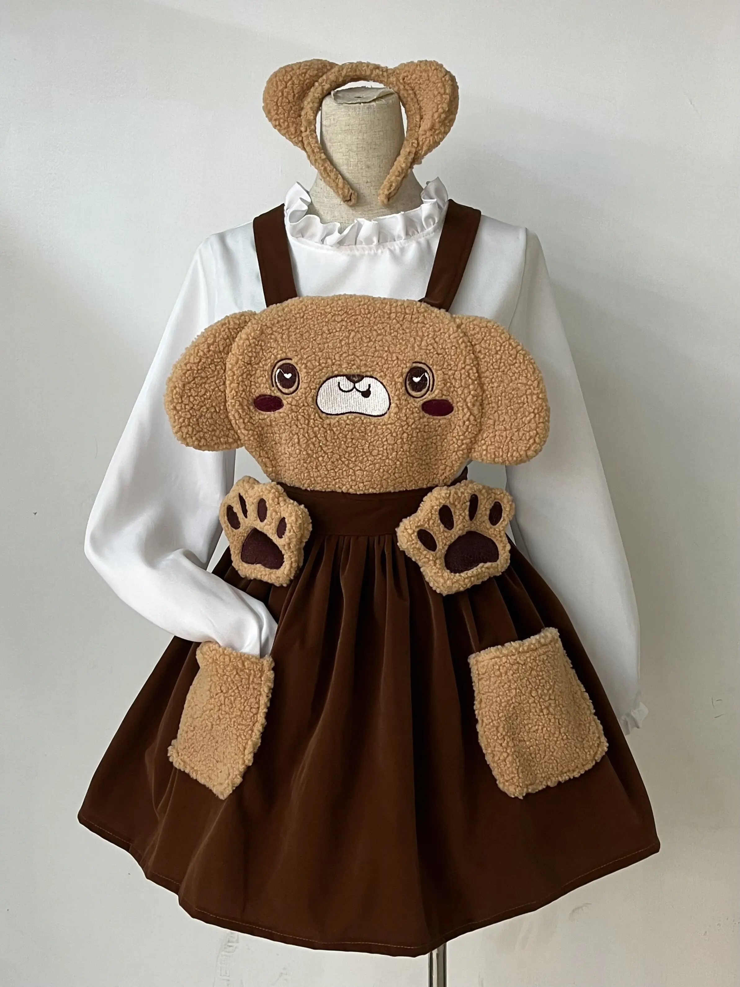 Halloween Stage Performance Cute Bear Animal Cosplay Costume Sexy Japan Lolita Lovely Dog Maid Fancy Dress