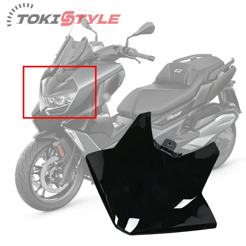 Motorcycle Front Head Cover Fairing Accessories Motorcycle Headlight Cowl Fishtail Panel For BMW C400GT 2019-2025