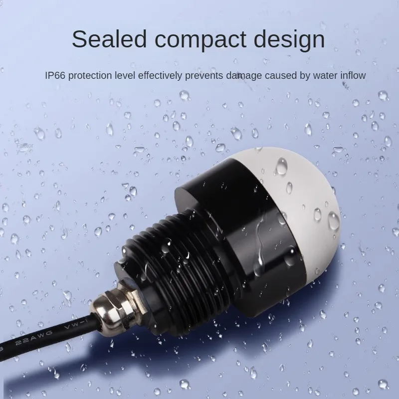 Dia30mm Mini 3-color LED Aluminum Signal Indicator Lamp For Machine Tool Equipment 24V IP66 Waterproof Oil-proof Warning Lamp