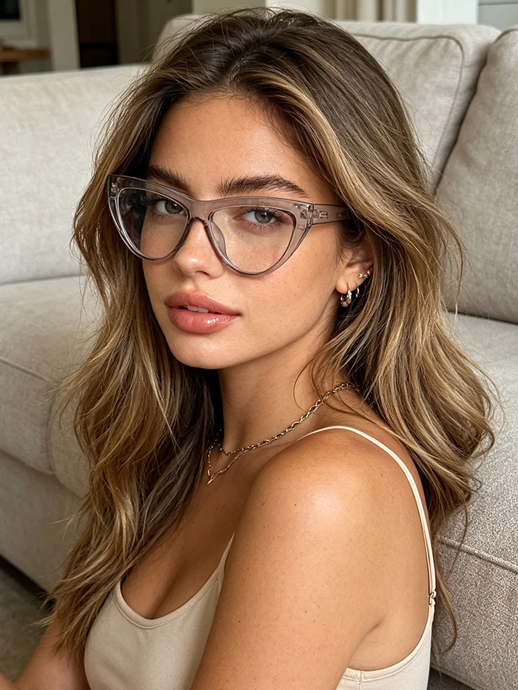 1pc net celebrity cat's eye glasses are suitable for party vacation street shooting girls to wear matching accessories