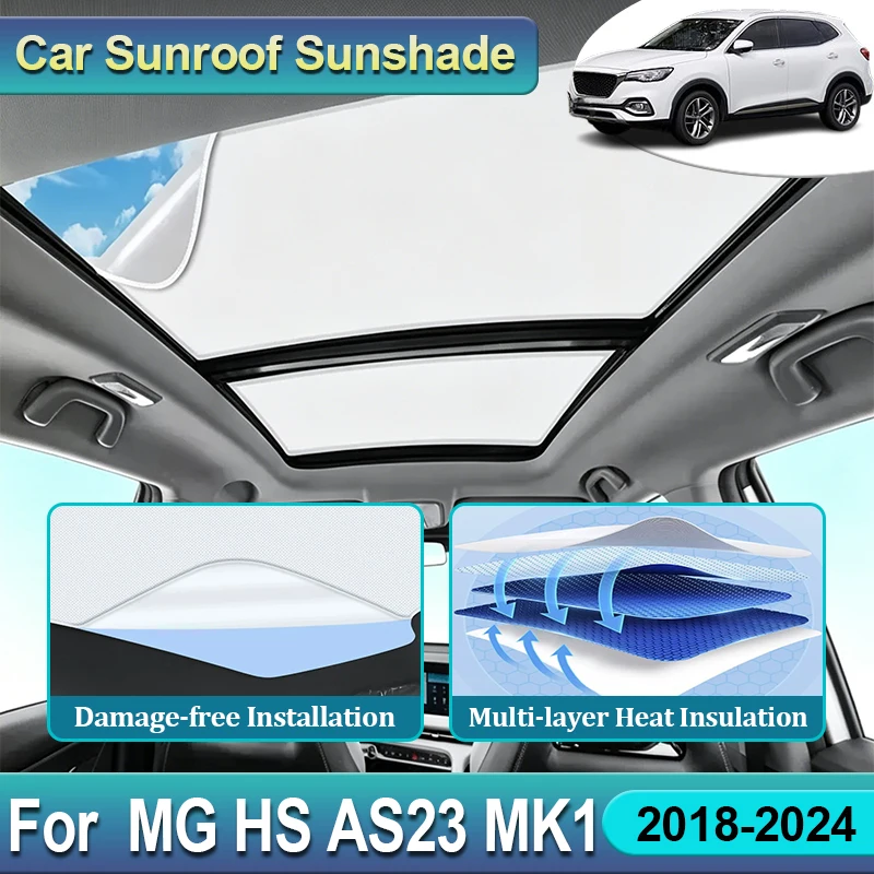 

Car Sun Visor For MG HS 2023 Accessories AS23 EHS MK1 2018 2019 2020 2021 2022 2024 Sunroof Electrostatic Adsorption Sun Shade