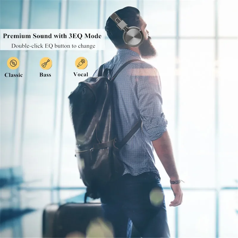 SODO SD-1001 Bluetooth наушники на ухо Проводные Беспроводные наушники складные Bluetooth 5,0 стерео гарнитура с микрофоном Поддержка TF карты