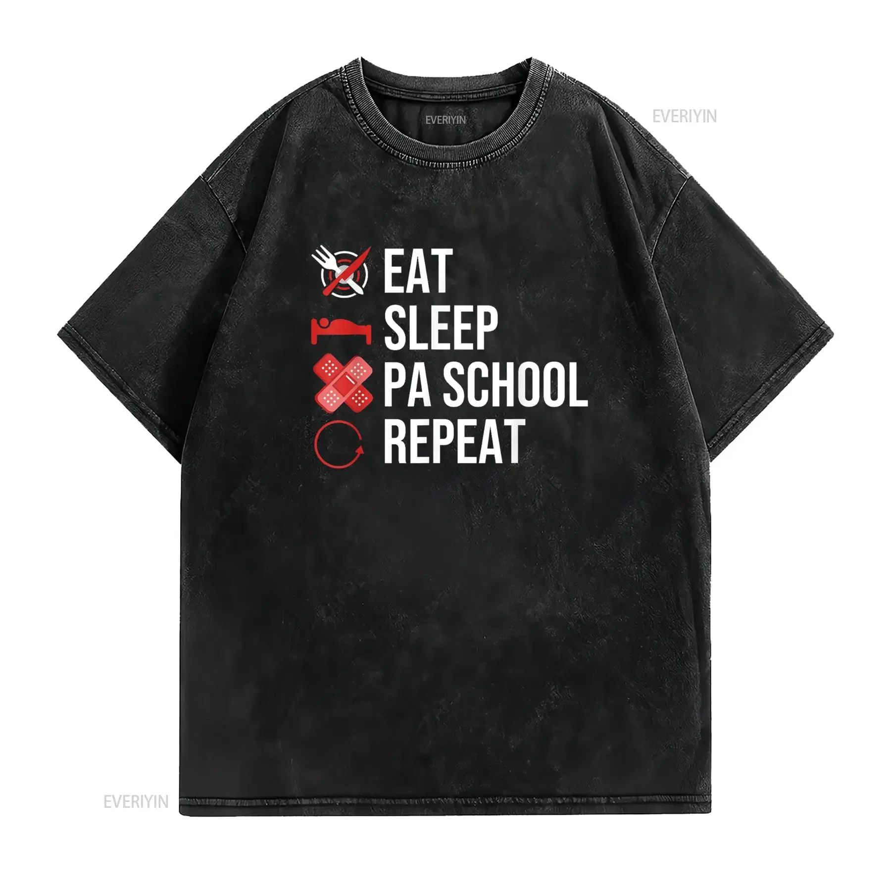 PHYSICIAN ASSISTANT GIFT PA School T Shirt vintage Washed Slightly graphic Versatile homme Unisex streetwear designer clothes