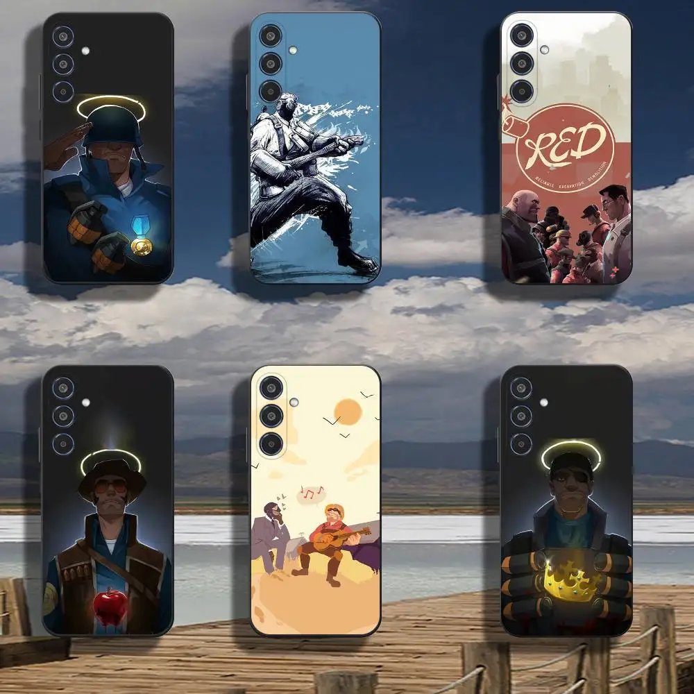 Game T-Teams F-Fortres Phone Case For Samsung Galaxy A73,A72,A71,A70,Others Soft Black Cover