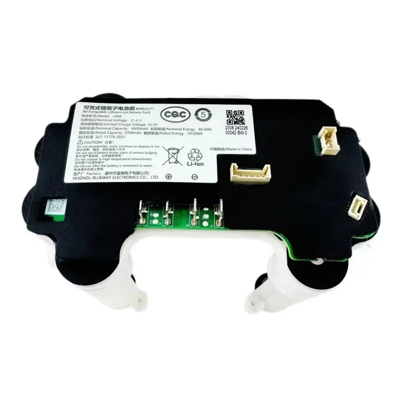 

Оригинальный 4000 мАч 21,6 В для Xiaomi Mijia 2308 D302 3PRO беспроводной пылесос Shunzao 2308 M20 HSA51C.1 аккумулятор для мытья полов