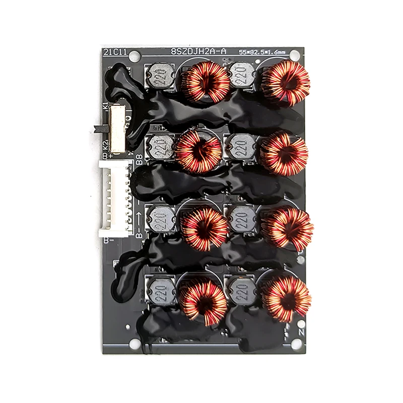 Qucc 2Amp Active Balancer Li-ion LiFePO4 2A Active Balancing LFP 4S 8S BMS Energy Transfer Lithium Battery Repair