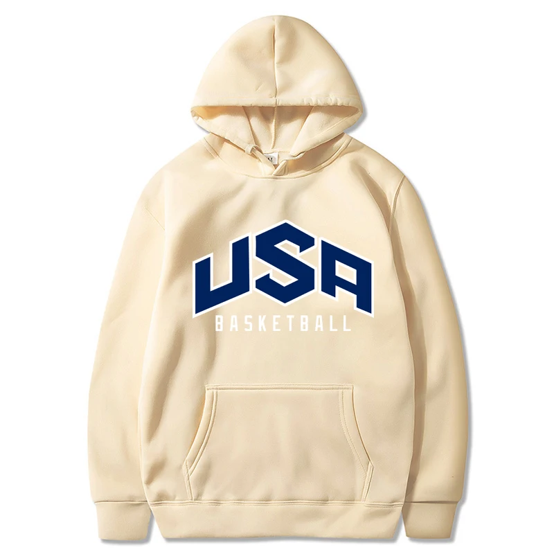 

Men's And Women's Long Sleeves U S A Basketball Street Clothes Printed Mens Hoodie Fleece Oversized Sweatshirts Tracksuit