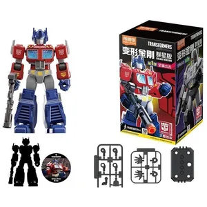 Transformer Building Block Action Figure Toy para Crianças, Brinquedos de Emenda, Optimus Prime, Bumblebee, Shockwave, Megatron, Presente, 1 Pc, 9Pcs 6 principais vendas brinquedos lata - №5