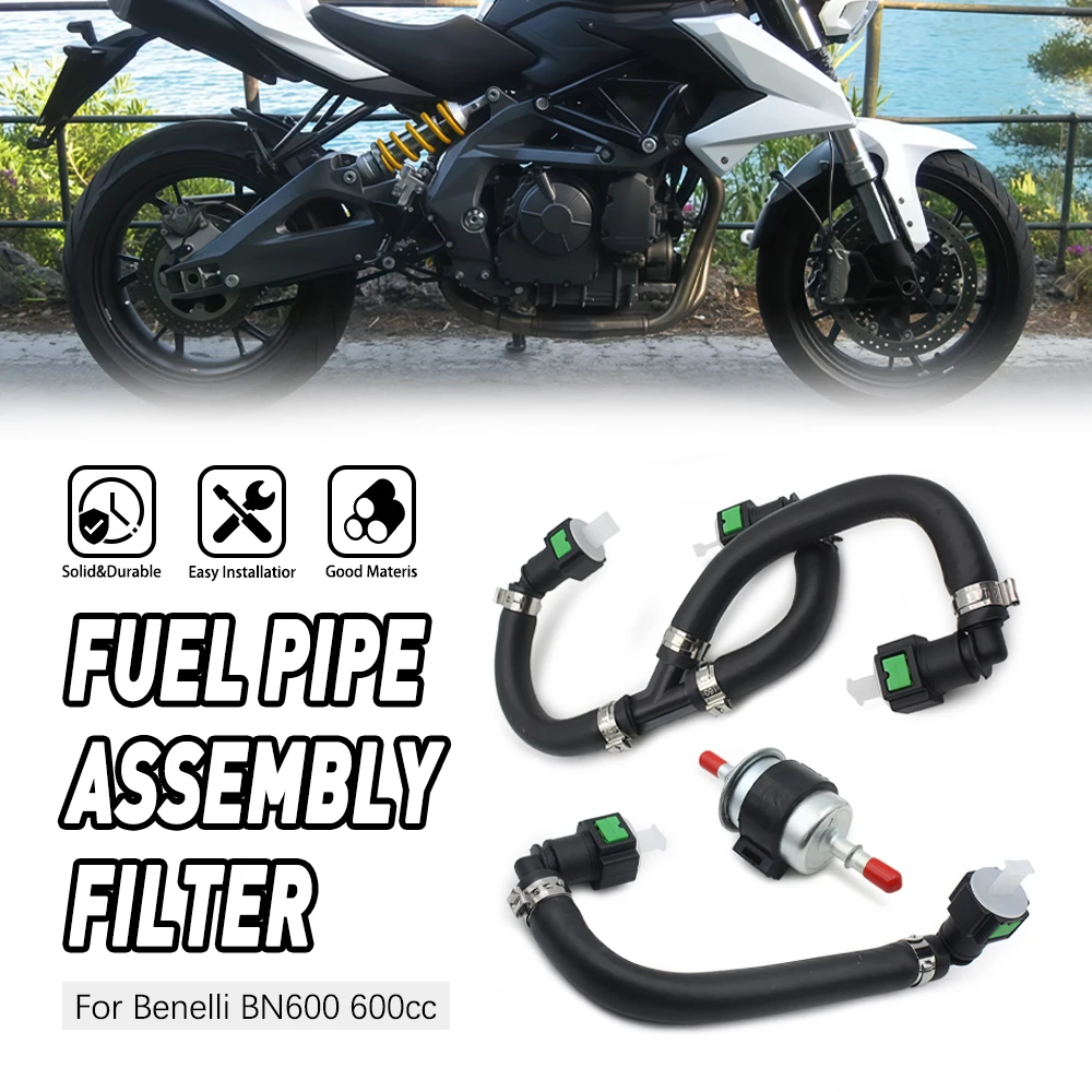 

Motorcycle High-pressure Oil Tube Fuel Filter Combination Kit For Benelli BN600 BJ600GS with 7.89 Fuel Hose Line Connect