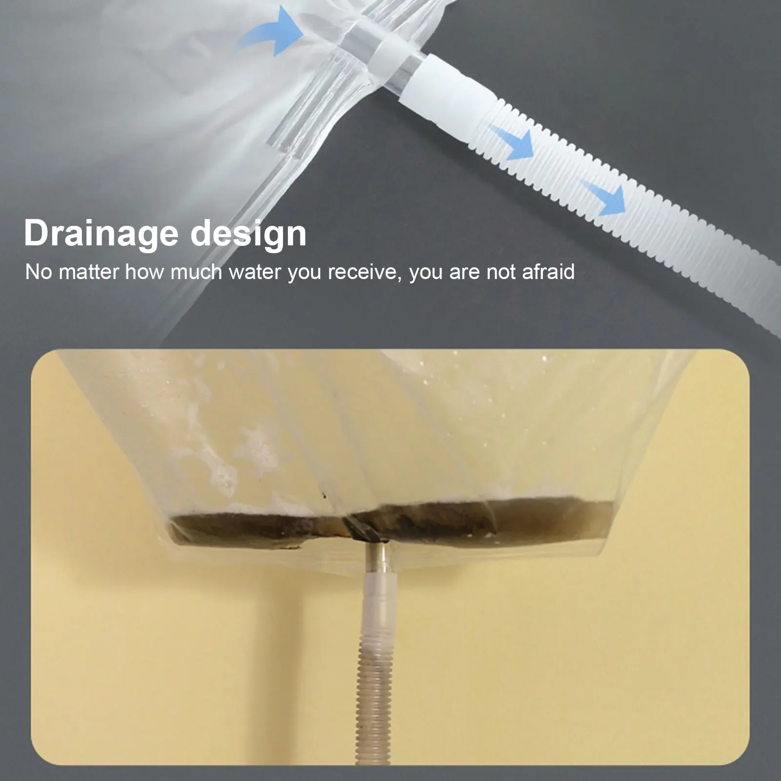 Hanging Air Conditioner Waterproof Cleaning Cover Dust Wash Protector Cleaner Toos Receiving Water Pipe Gloves Accessories Set