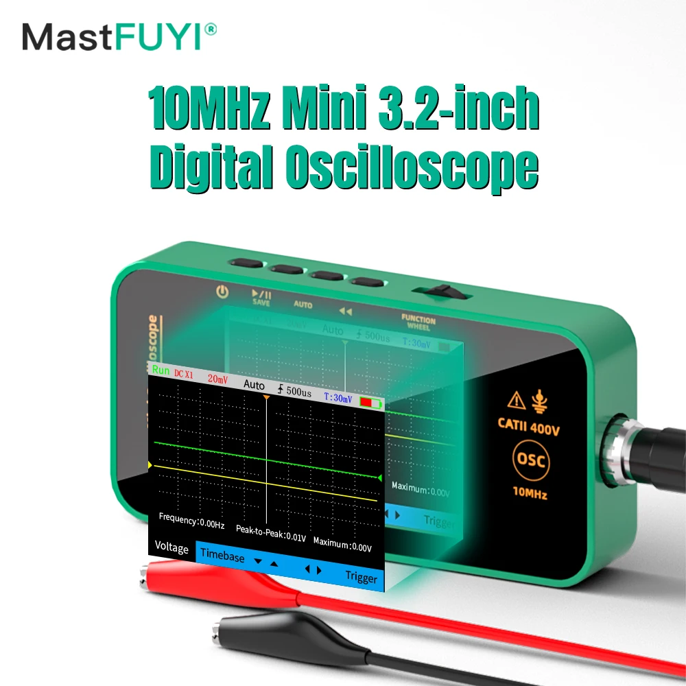 

MASTFUYI FY02 digital oscilloscope multimeter signal generator single channel 10MHz bandwidth 48MSa/s portable oscilloscope