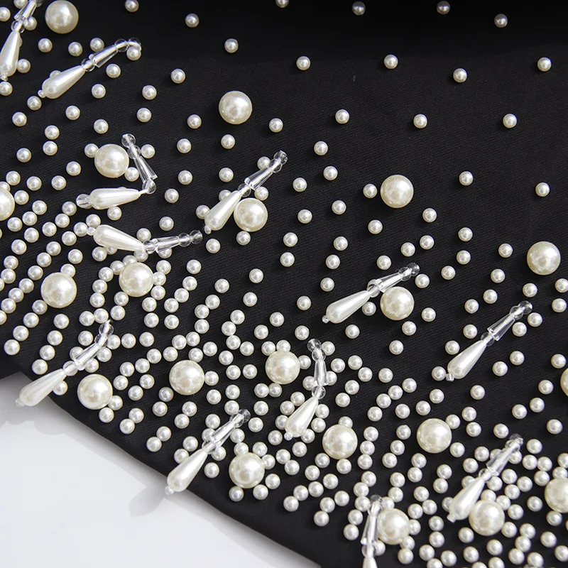 Blazer formali di lusso con perle Cappotto da donna Elegante blazer da donna da ufficio Abito elegante di alta qualità Designer di marca da passerella