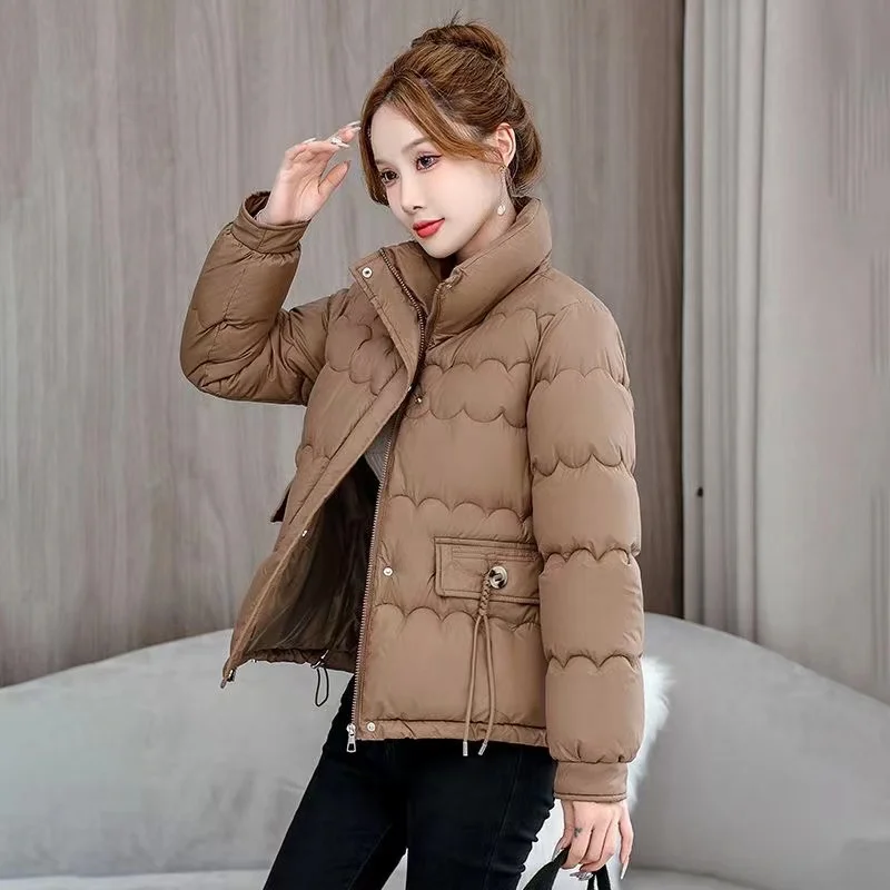 Koreaanse Mode Korte Katoenen Damesjack Herfst Winter Losse Pasvorm Dames Winter Overjas 2024 Lange Mouwen Dames Parka 'S Top