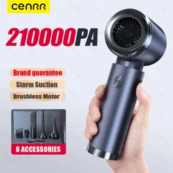 CENRR 210000PA Car Vacuum Cleaner Strong Suction Powerful Wireless Cleaner For Car HandHeld Protable Mini Cleaner Home Appliance