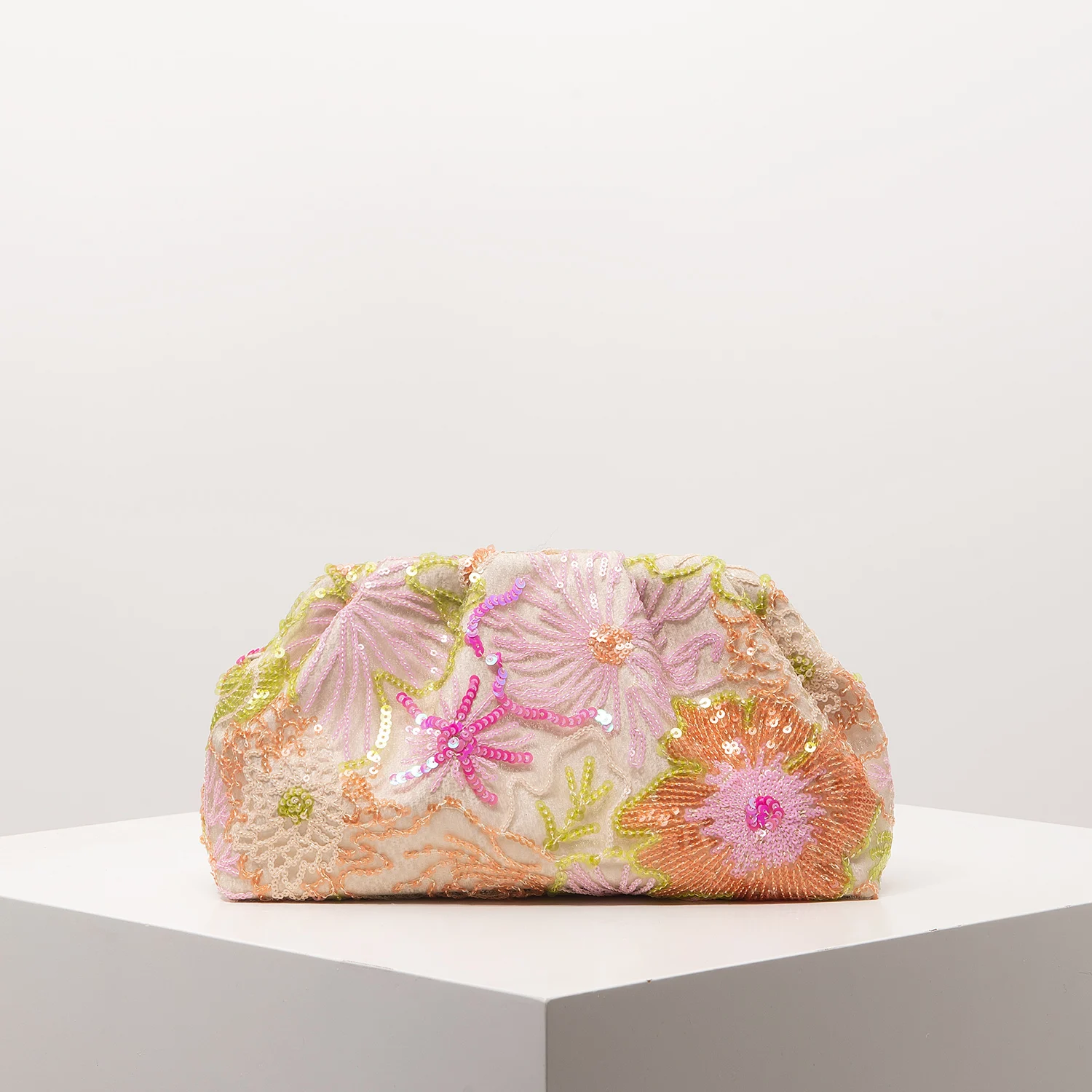 Bolso de mano, Bolso de lentejuelas, Estampado floral, Bolso bordado, Noche de gala, Atuendos de fiesta, Bolso de graduación, Artículos de boda, Elegante, Regalos, Patrón aleatorio