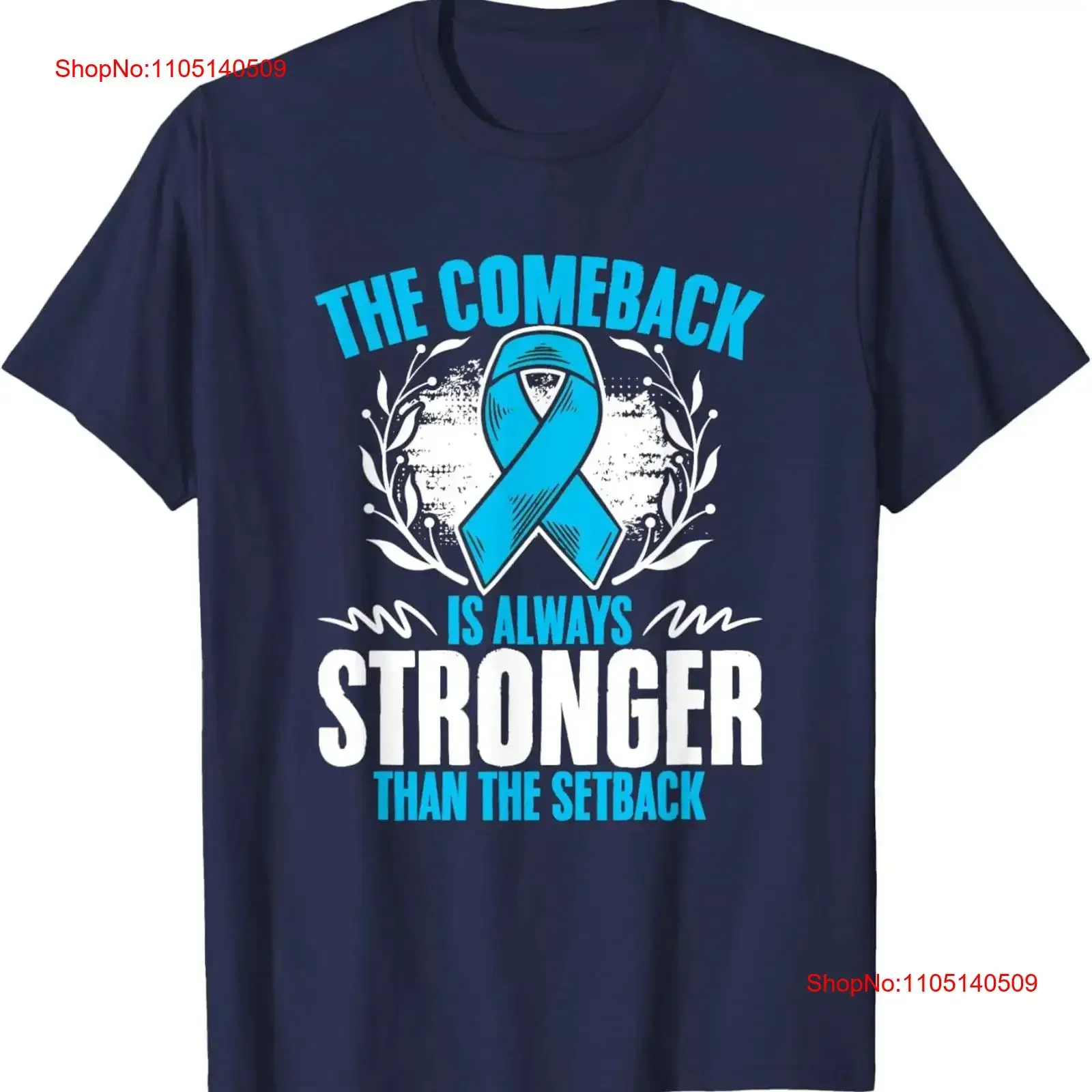 

Stronger Than Setback Blue Ribbon Prostate Cancer Awareness T Shirt vintage Washed graphic Unisex Stretched designer clothes