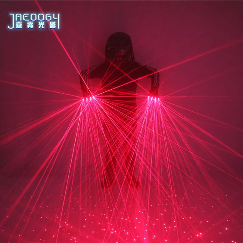 Red Laser Gloves for Nightclub and Stage Performance, Fluorescent Props, Music Festival, LED Luminous Glasses, Customization