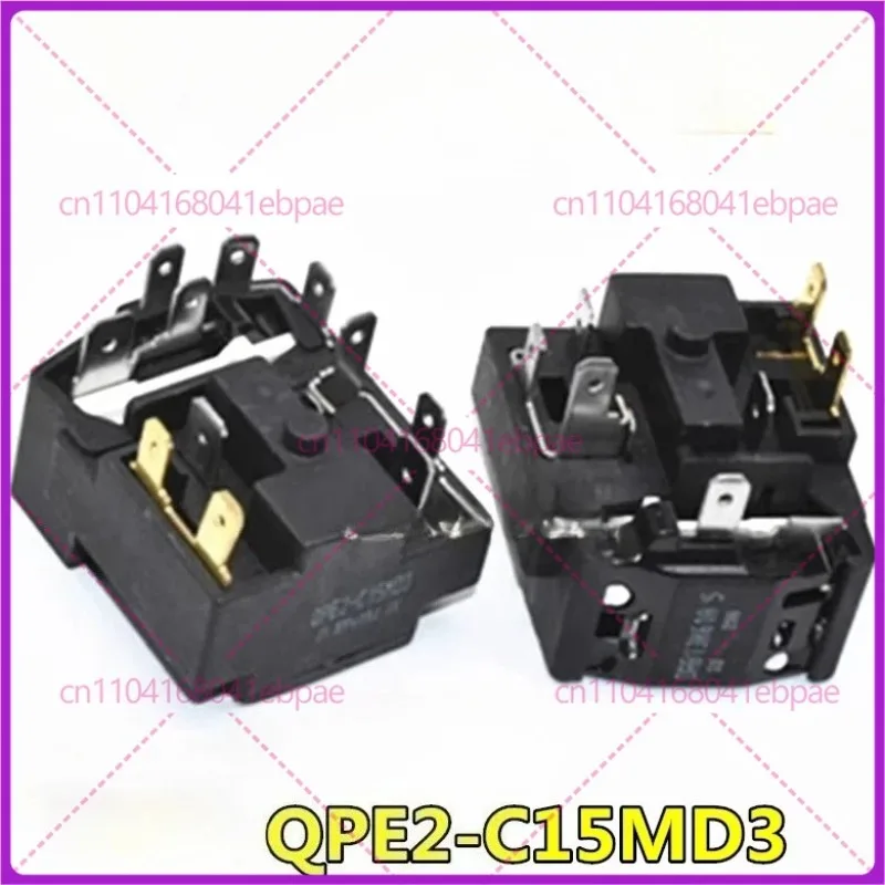 1pcs QPE2-C15MD3 for Refrigerator Freezer PTC Starter Butterfly Thermal Overload Relay Assembly
