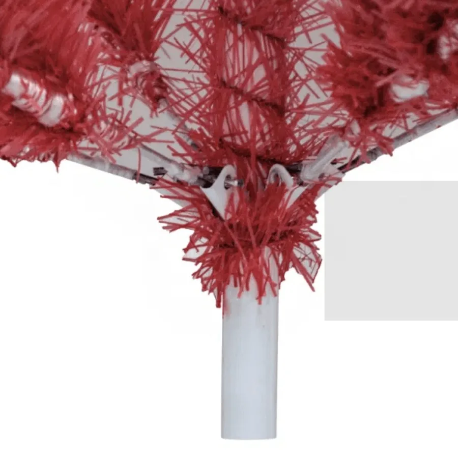 6FT บานพับ Fir ประดิษฐ์ Fir Bent Top Christmas Tree Xmas Tree Bendable Santa หมวกสไตล์ต้นคริสต์มาส Holiday Dration 1250 Br